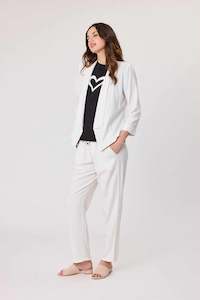 Jet Blonde Leslie Jacket White