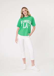 Lemon Tree Design Los Angeles Tee Green