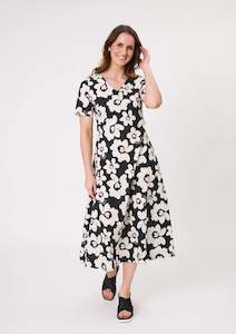 Lemon Tree Design: Lemon Tree Design Marta Dress Black White Floral