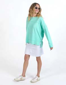 Foxwood: Foxwood Jayne Throw On Top Neon Mint