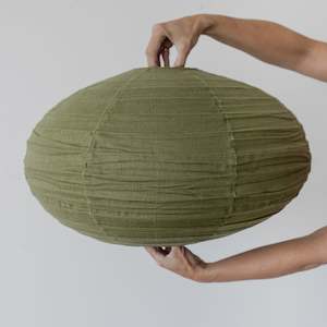 Lighting: Khaki Oval Pendant (60cm)