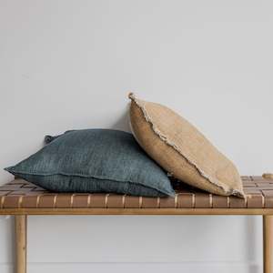 Xmas Gifting: Cloudburst Linen Cushion (Feather Inner) 55cm x 55cm