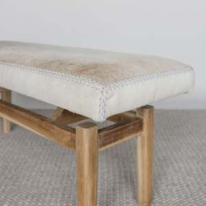 Argentinean Cowhide Bench (M) (Slim) No.2