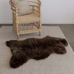 Celebrate Nz: Dark Brown Natural New Zealand Sheepskin
