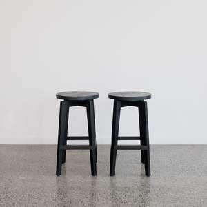 Sale: Commercial Bar Bench Height Bar Stool (Black) 75cm