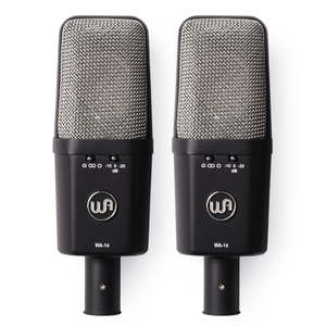 Warm Audio WA-14 Brass Capsule Large Diaphragm Condenser Microphone (Stereo Pair)