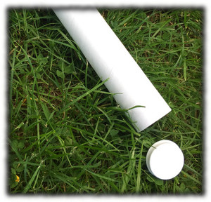 Products: 50mmID White Mailing tube 350mm long (bundle of 24) - End Caps not included