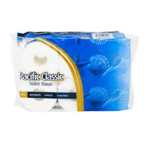 Toilet Tissues Toilet Rolls: Pacific Classic 2-ply (6 Pack)
