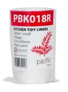 Rubbish Bags Bin Liners: Pacific Kitchen Tidy Liner Roll