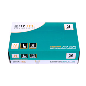 Gloves Latex: Hytec Natural Latex Gloves, Low Powder