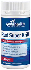 Natural And Organic Vitamins: Good Health Red Super Krill 750mg 60 Capsules