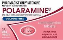 Conditions Pharmacy Consultation: Polaramine Tablets 2mg 20s (Pharmacist Only)
