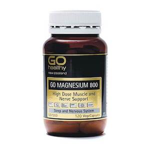 Anxiety Moods And Insomnia: GO Healthy Go Magnesium 800 120 Vegicaps