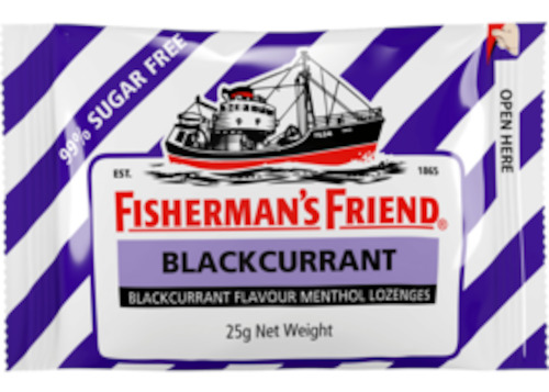 Throat: FISHERMANS FRIEND Blackcurrant