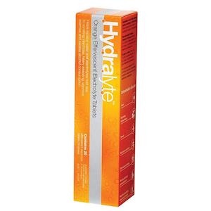 Travel Care: Hydralyte Orange Effervescent Electrolyte Tablets 20s