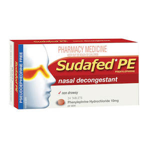 Allergies And Hayfever: SUDAFED PE Nasal Decongestant. 24