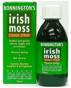 Coughs And Colds: Bonnington's Irish Moss Cough Syrup 200 ml
