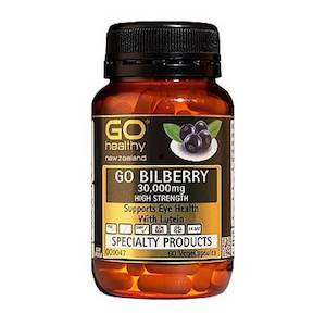 GO Bilberry 30,000mg - High Strength 60 Vegicaps