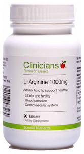 Clinicians: Clinicians L-Arginine 1000mg 90 tabs
