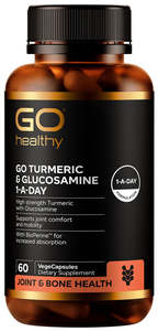 Go Healthy Go Turmeric + Glucosamine VegeCapsules | 60s and 150s