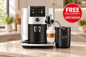 Best Home Coffee Machines: JURA S8 + FREE Cool Control 1L — Save $439.00