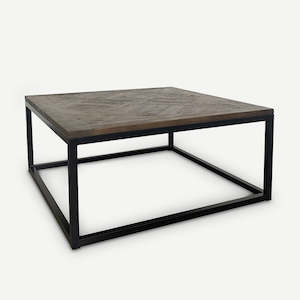Living: Parquet Top Coffee Table / Square