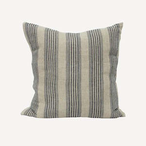 Living: Audrey Stripe Linen Cushion / Square