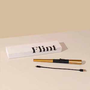 Home Fragrance: Flint Rechargeable Lighter / Gold