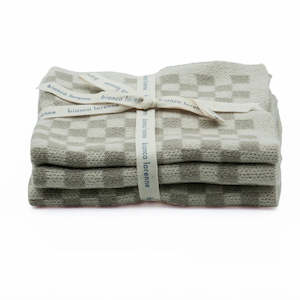 Kids: Chekka Knitted Washcloths / Taupe