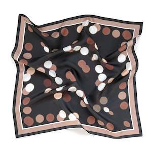 Scarves Hats: Good & Co / Manhattan By Night Study Neckerchief / Silk Twill