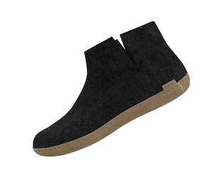 Glerups: Glerups / Boot / Charcoal / Leather Sole