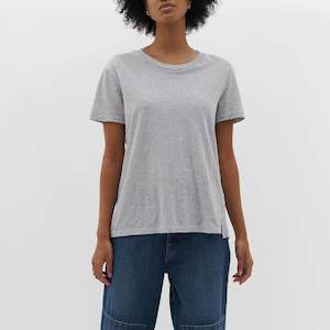 Bassike / Regular Classic T-Shirt / Grey Marl