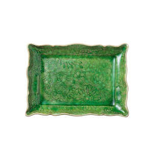 Sthal / Small Plate / Rectangle / Seaweed