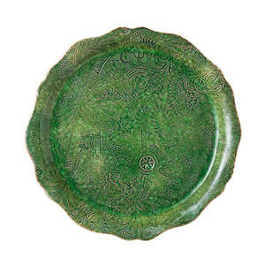 Sthal / Round Serving Plate / Seaweed