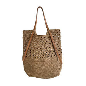 Bags Wallets: Ando Tote Bag / Tea + Natural Leather