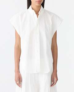 Wardrobe: Bassike / Crushed Cotton Summer Shirt / Natural