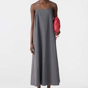 Wardrobe: Bassike / Crushed Cotton Parachute Dress / Washed Black