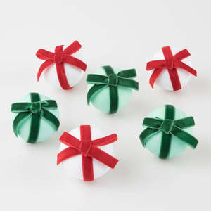Christmas: Meri Meri / Christmas Big Bow Surprise Balls / Set 6