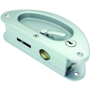 New Collection: #4699 - INTERIOR SLIDING DOOR LOCK KEY LOCKING CHROME 155MM