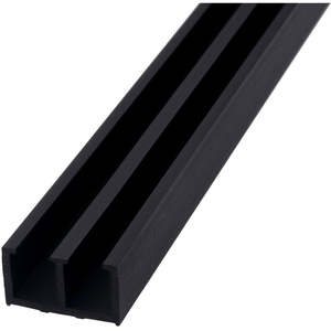 Residential Sliding Door Hardware: Sliding Door Top Track Plastic Black 1.8m