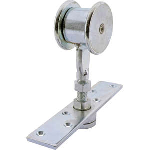 2 Wheel Bifold Door Trolley With Pivot Plate Zinc 100kg