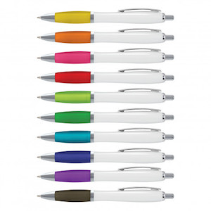 Vistro Pen - White Barrel - Cost Effective Corporate Gifts Promotional
