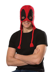Costumes Starting With D: Deadpool Fleece Hat for Adults - Marvel Deadpool