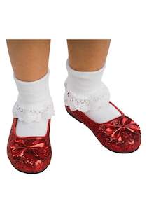 Costumes Starting With D: Dorothy Red Glitter Deluxe Shoes for Kids - Warner Bros The Wizard of Oz