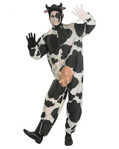 Costumes Starting With C: Comical Cow Costume for Adults