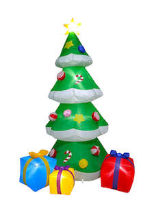 Costumes Starting With C: Christmas Tree 8-Foot-Tall Inflatable Lawn Prop