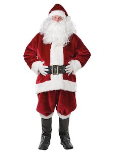 Santa Claus Plush Costume for Adults