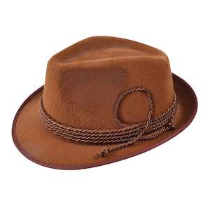 25 And Under: Oktoberfest Brown Felt Hat for Adults
