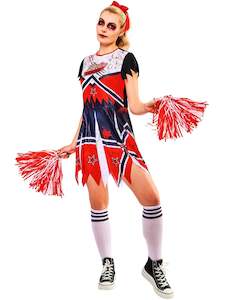 45 To 60: Zombie Cheerleader Costume for Adults