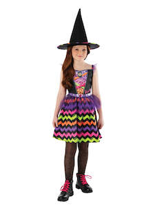 Costumes Starting With B: Barbie Witch Colourful Costume for Kids - Mattel Barbie